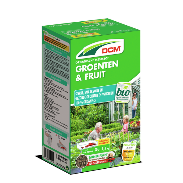 Afbeelding Dcm Meststof Groenten & Fruit - Moestuinmeststoffen - 1.5 kg door Petsplace.nl