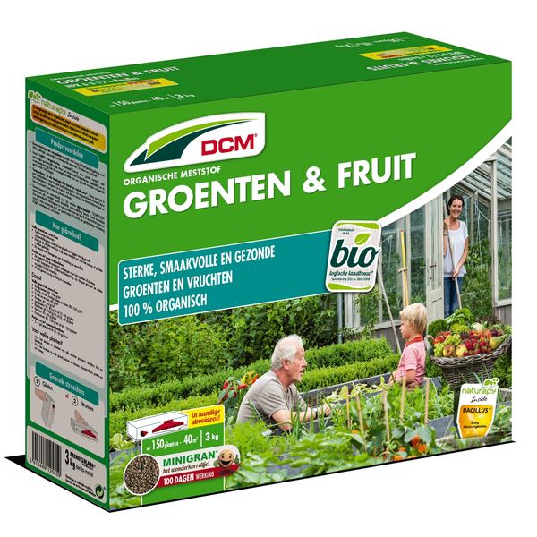 Afbeelding Dcm Meststof Groenten & Fruit - Moestuinmeststoffen - 3 kg door Petsplace.nl