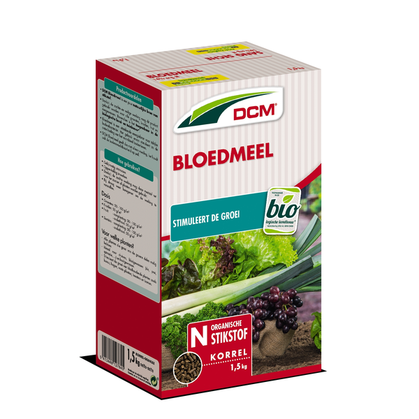 Afbeelding Dcm Bloedmeel Organische Stikstof - Moestuinmeststoffen - 1.5 kg (K) door Petsplace.nl