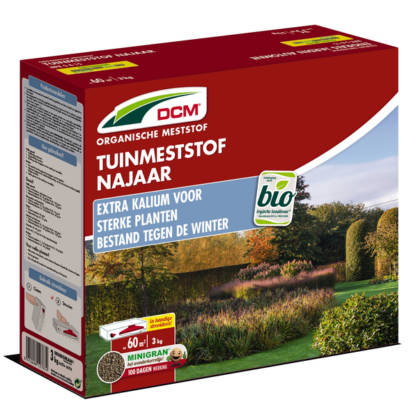 Dcm Tuinmeststof Najaar - Siertuinmeststoffen - 3 kg (Mg)