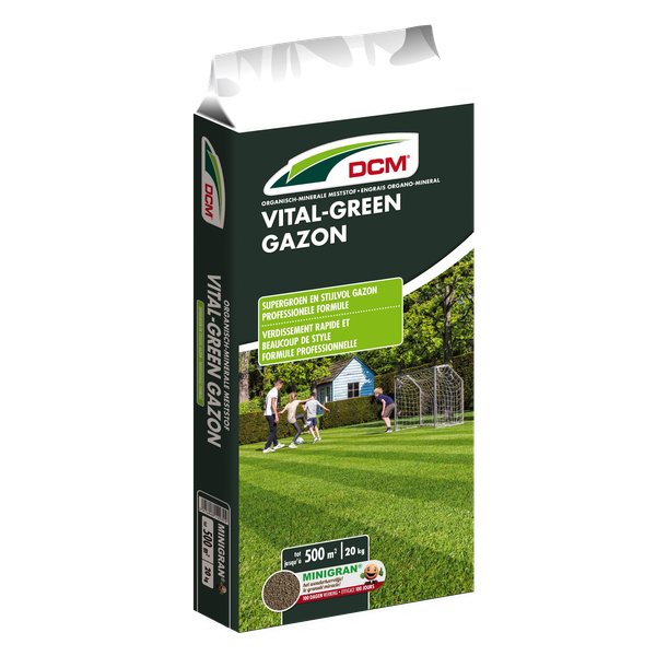 Afbeelding Dcm Vital-Green - Gazonmeststoffen - 20 kg (Mg) door Petsplace.nl