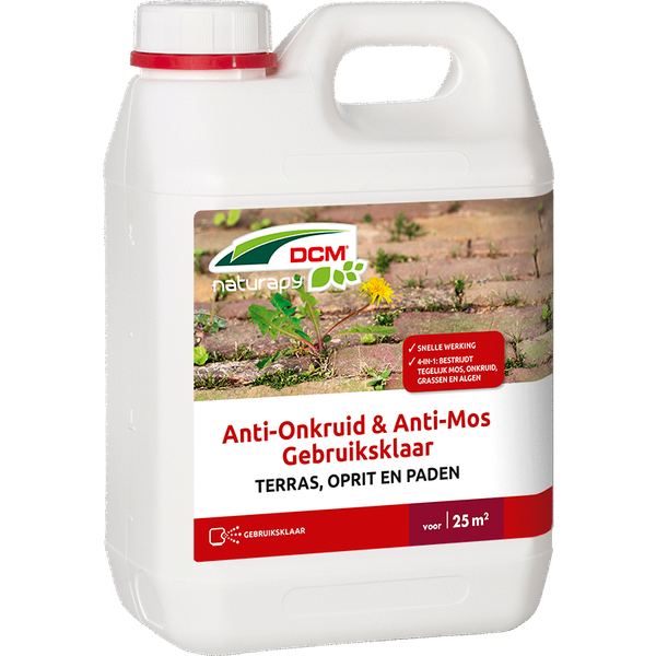 Afbeelding Dcm Anti-Onkruid Anti-Mos Terras Gebruiksklaar - Algen- Mosbestrijding - 2.5 l door Petsplace.nl