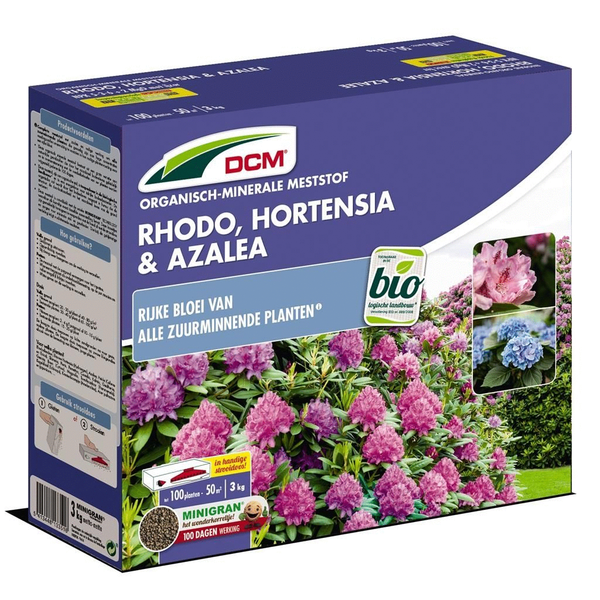 Afbeelding Dcm Meststof Rhodendron Hortenzia & Azalia - Siertuinmeststoffen - 3 kg door Petsplace.nl