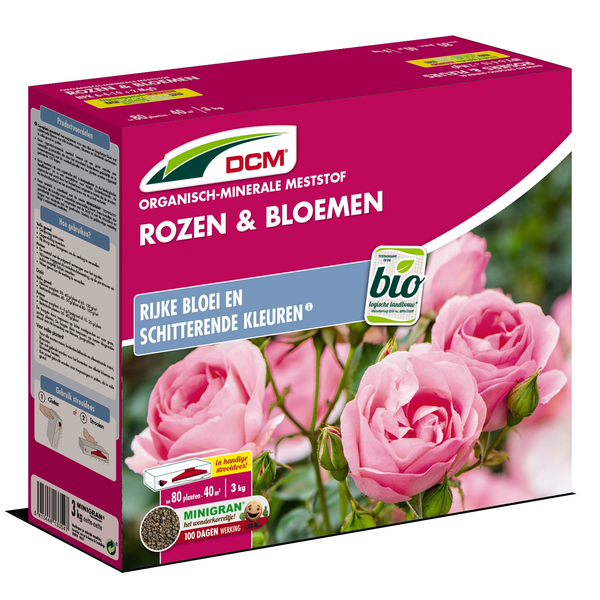 Afbeelding Dcm Meststof Rozen & Bloemen - Siertuinmeststoffen - 3 kg door Petsplace.nl