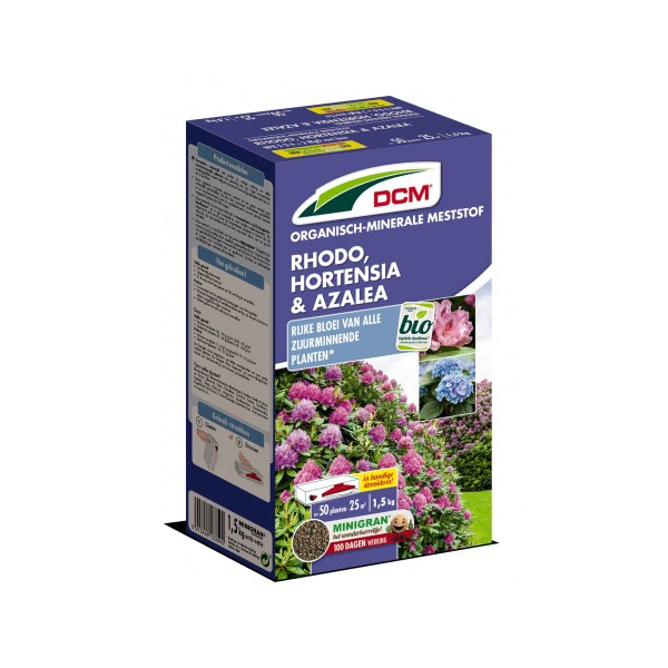 Afbeelding Dcm Meststof Rhodendron Hortenzia & Azalia - Siertuinmeststoffen - 1.5 kg door Petsplace.nl