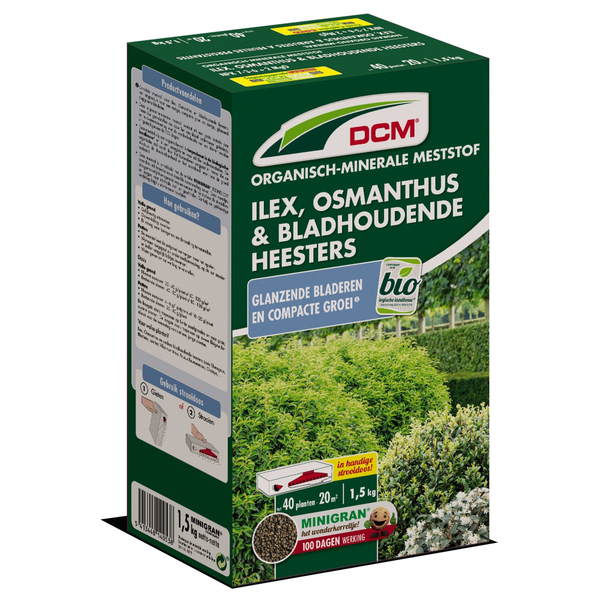 Afbeelding Dcm Meststof Ilex/Heester - Siertuinmeststoffen - 1.5 kg door Petsplace.nl