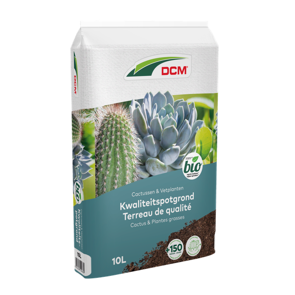 DCM potgrond cactussen en vetplanten BIO 10 liter