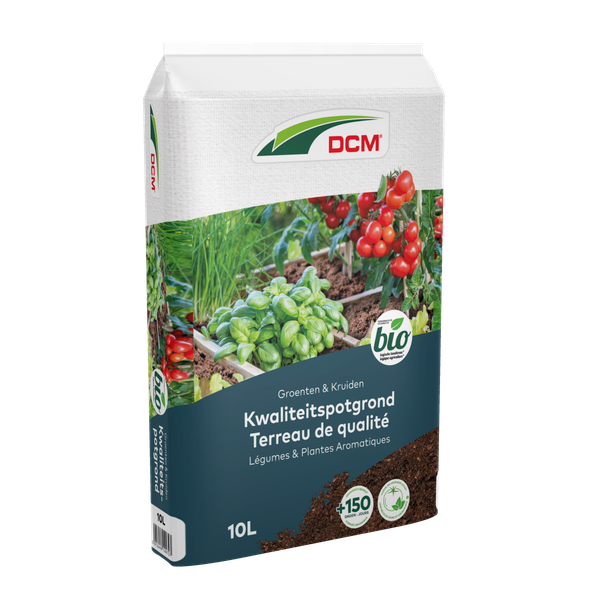 Dcm Potgrond Groenten & Kruiden - Potgrond Turf - 10 l Bio