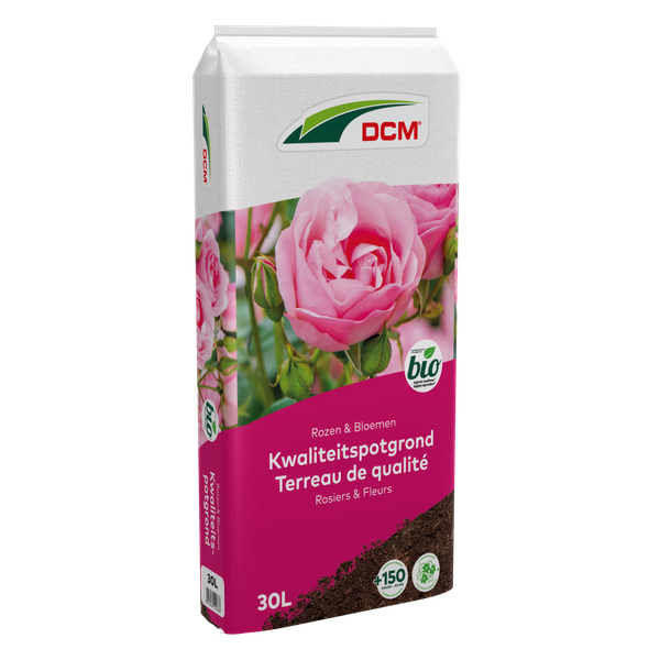 Afbeelding DCM Potgrond voor rozen en bloemen 30 liter door Petsplace.nl