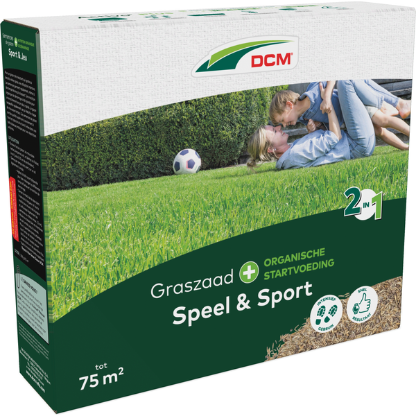 Afbeelding DCM Graszaad PLUS Speel Sport 15 kg 75 m2 door Petsplace.nl