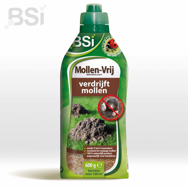 Afbeelding Bsi Mollen-Vrij Granulaat - Ongediertebestrijding - 600 g door Petsplace.nl