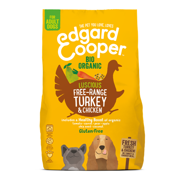 Afbeelding Edgard & Cooper Biologisch Adult - Kalkoen & Kip - 700 g door Petsplace.nl