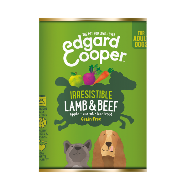 Afbeelding Edgard&Cooper Blik Lamb Beef Adult - Hondenvoer - Lam Rund Appel 400 g Graanvrij door Petsplace.nl