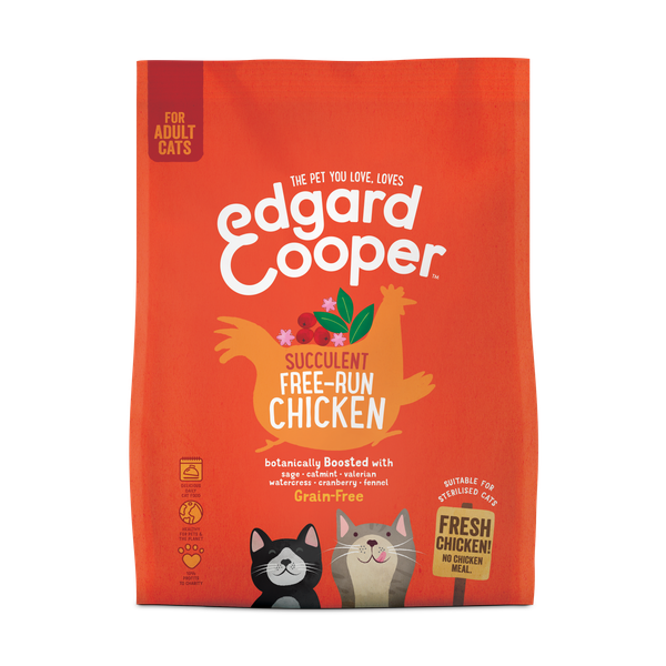 Afbeelding Edgard & Cooper Adult Cat - Kip - 300 g door Petsplace.nl
