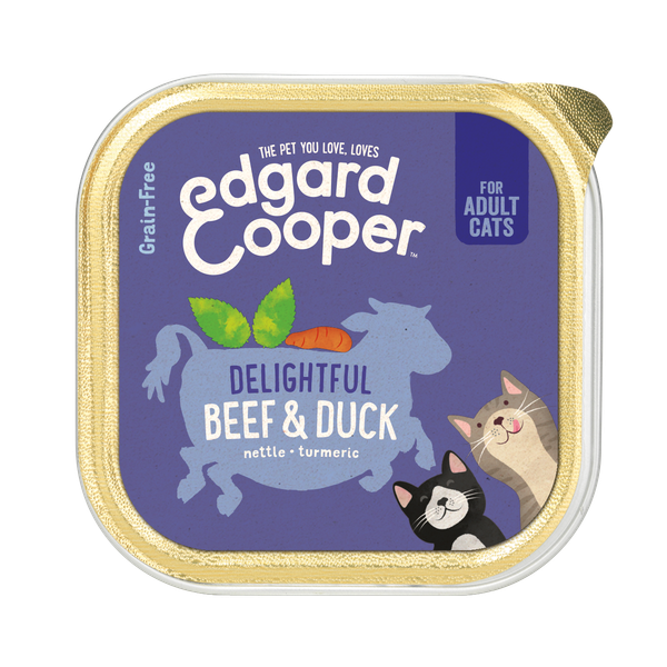 Edgard&Cooper Vers Vlees Rund en Eend 85 gr