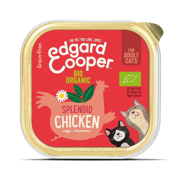 Afbeelding Edgard&Cooper Kuipje Adult Biologisch 85 g - Kattenvoer - Vis door Petsplace.nl