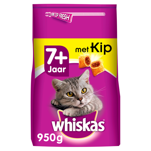 Whiskas Brokjes Senior Kip - Kattenvoer - 950 g