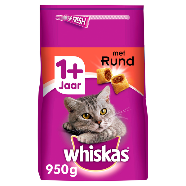 Whiskas Brokjes Adult Rund - Kattenvoer - 950 g