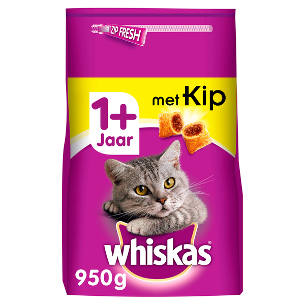 Afbeelding Whiskas Brokjes Adult Kip - Kattenvoer - 950 g door Petsplace.nl