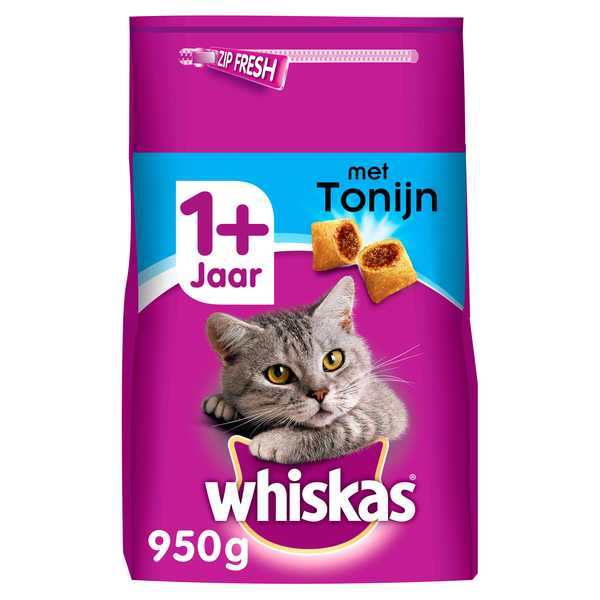 Afbeelding Whiskas Brokjes Adult Tonijn - Kattenvoer - 950 g door Petsplace.nl