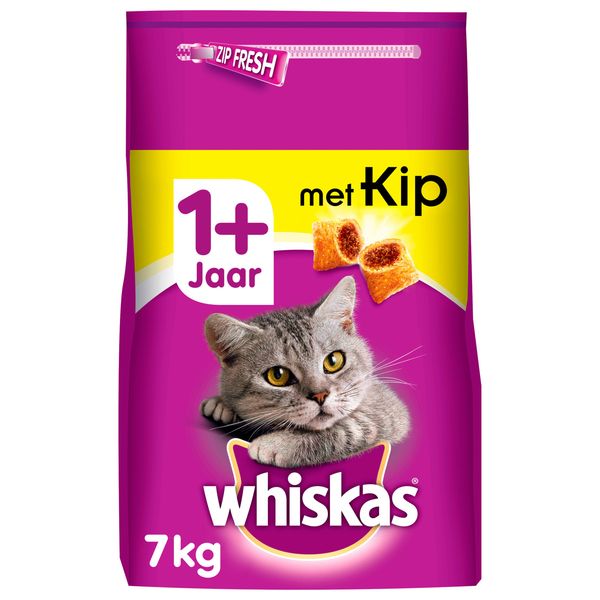 Whiskas Brokjes Adult Kip - Kattenvoer - 7 kg