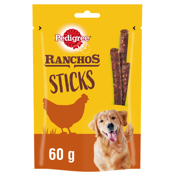 Afbeelding Pedigree Ranchos Sticks - Hondensnacks - Rund 60 g door Petsplace.nl