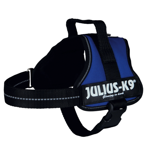 Julius k9 power-harnas voor hond / tuig voor voor labels blauw Mini/51-67 cm