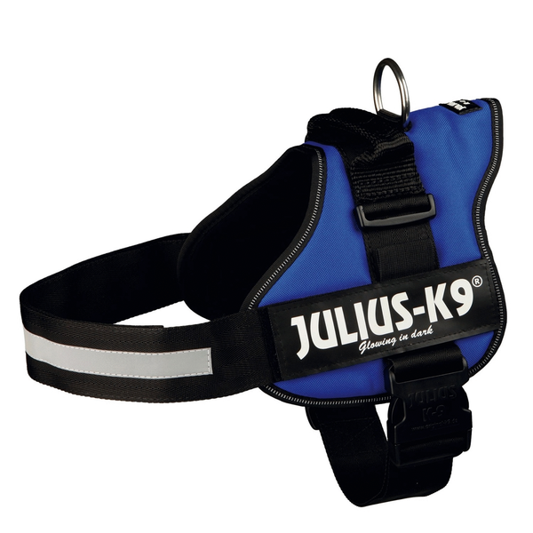 Afbeelding Julius k9 power-harnas voor hond / tuig voor voor labels blauw Maat 2/71-96 cm door Petsplace.nl