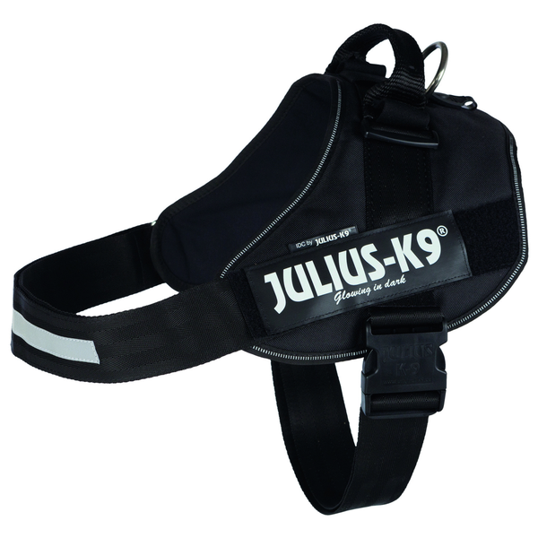 Afbeelding Julius k9 idc power-harnas voor hond/tuig voor voor labels zwart Maat 4/96-138 cm door Petsplace.nl