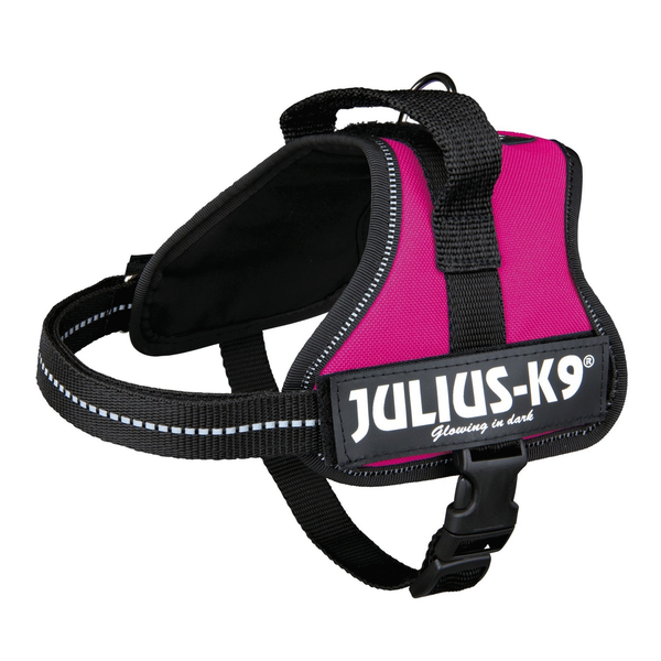 Julius k9 power-harnas voor hond / tuig voor voor labels fuchsia Minimini/40-53 cm