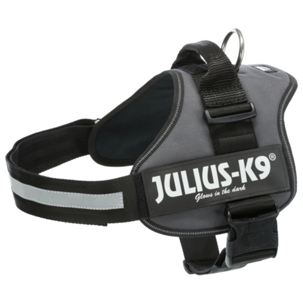 Julius-K9 Powerharness Antraciet - Hondenharnas - 71-96/5 cm