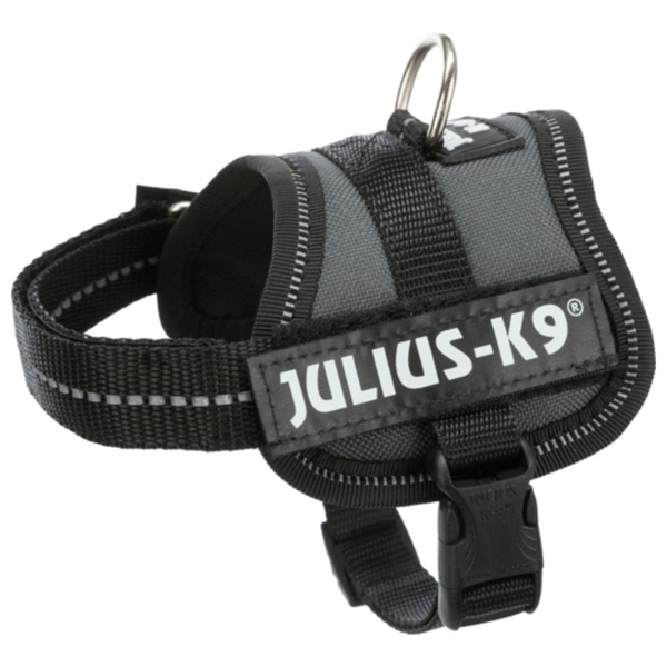 Julius-K9 Powerharness Antraciet - Hondenharnas - 26-36/1.8 cm