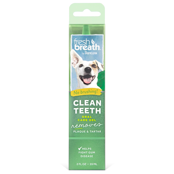 Afbeelding TropiClean - Fresh Breath Clean Teeth Gel - 59 ml door Petsplace.nl