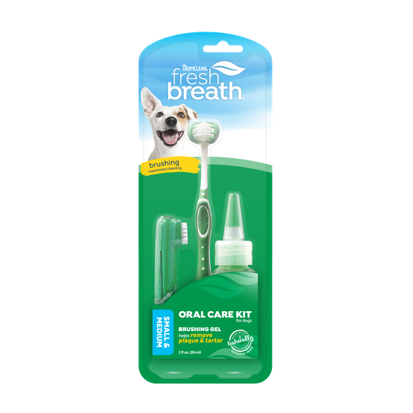Afbeelding Tropiclean Fresh Breath Oral Gel Kit Small Dogs - Gebitsverzorging - 15 g door Petsplace.nl