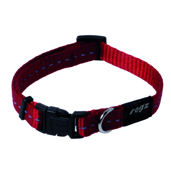 Afbeelding Rogz for dogz - Halsband - Rood door Petsplace.nl