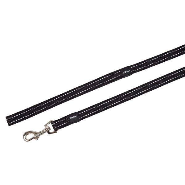 Rogz for dogs snake lijn voor hond long zwart L 16 mmx1,8 mtr