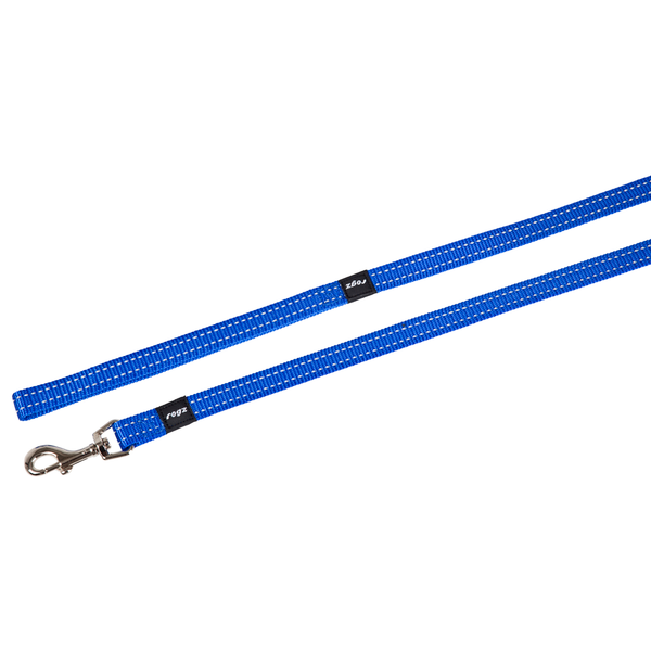 Rogz for dogs snake long lijn voor hond blauw 16 mmx1,8 mtr