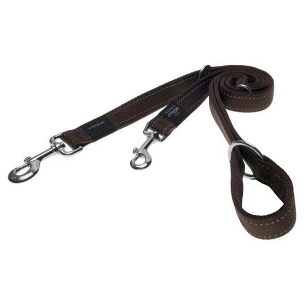 Afbeelding Rogz Nitelife Lijn Multi-Purpose - Hondenriem - 2 m Bruin S door Petsplace.nl