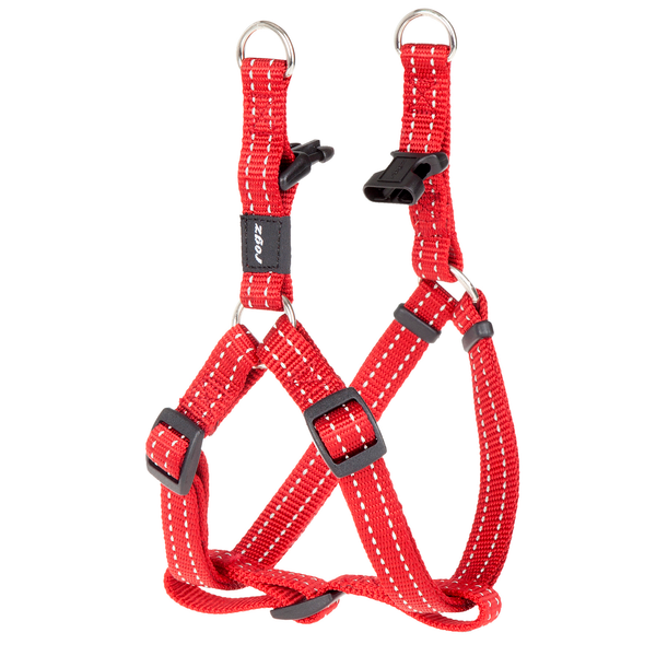 Rogz for dogs snake step-in tuig voor hond rood 16 mmx42-61 cm