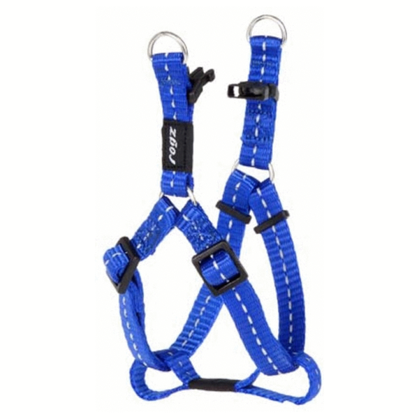 Rogz for dogs fanbelt step-in blauw 20 mmx53-76 cm