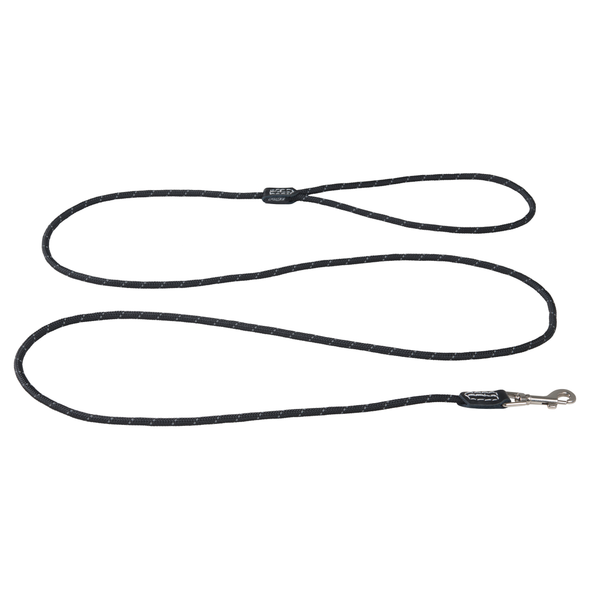 Rogz Rope Line Fixed Lead - Zwart - 180 cm / 6 mm