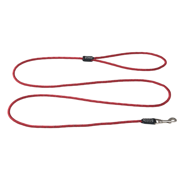 Rogz Rope Line Fixed Lead - Rood - 180 cm / 6 mm