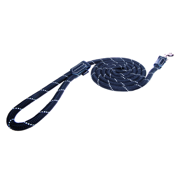 Rogz Rope Line Fixed Lead - Zwart - 180 cm / 12 mm