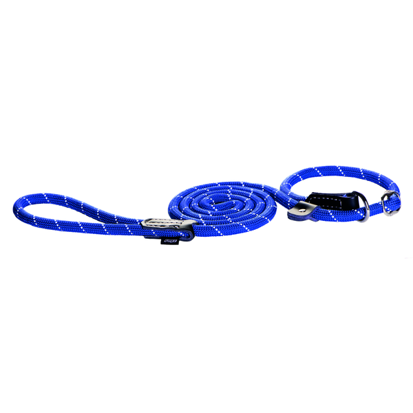 Afbeelding Rogz Rope Line Moxon Lead - Blauw - Large - 180cm / 12mm door Petsplace.nl