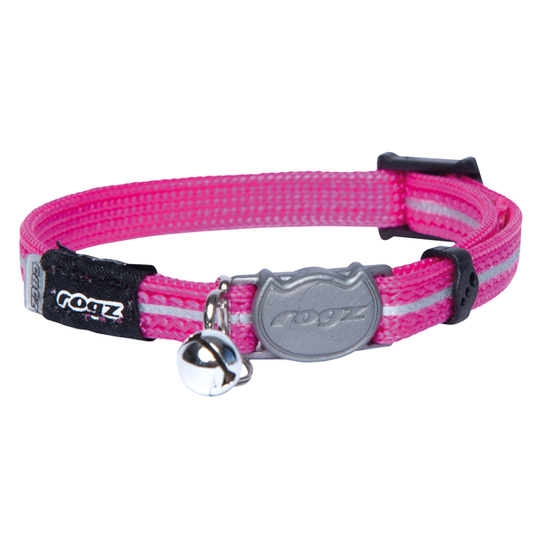 Afbeelding Rogz Alleycat Halsband Roze - Kattenhalsband - 4.1x21.1 cm door Petsplace.nl