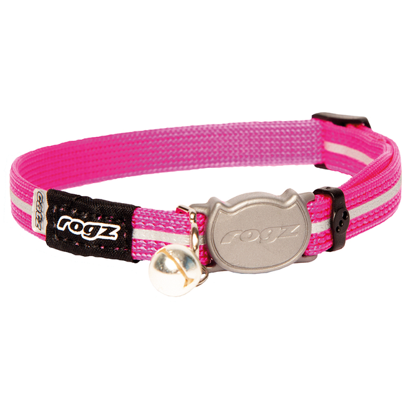 Rogz Alleycat Halsband Roze - Kattenhalsband - 4.1x23.6 cm