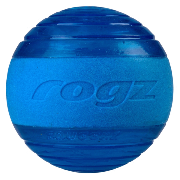 Afbeelding Rogz Squeekz - Hondenspeelgoed - 6.4 cm Blauw M door Petsplace.nl