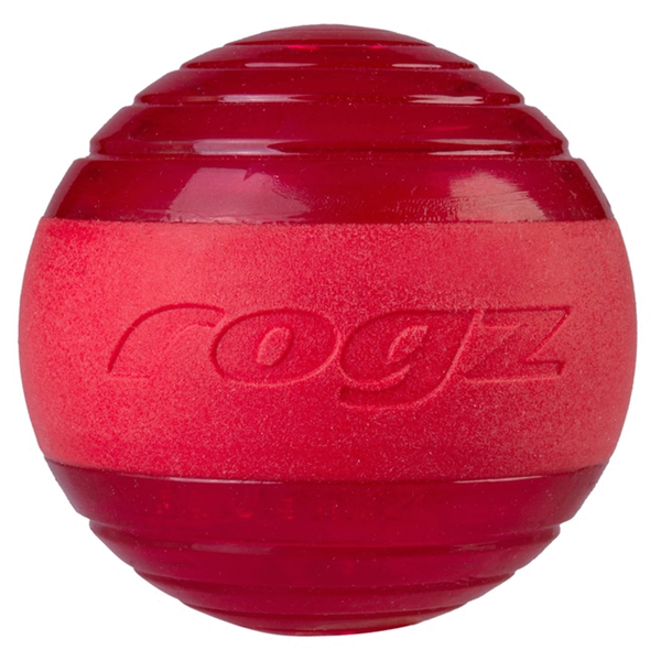 Rogz Squeekz 6.4 cm - Hondenspeelgoed - Rood