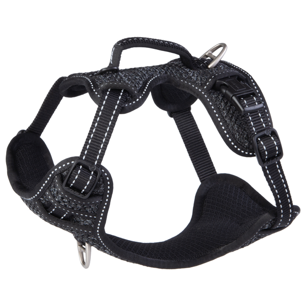 Afbeelding Rogz Explore Tuig Gevoerd Zwart - Hondenharnas - 37-48 cm door Petsplace.nl