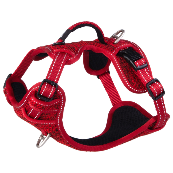 Afbeelding Rogz Explore Tuig Gevoerd Rood - Hondenharnas - 37-48 cm door Petsplace.nl